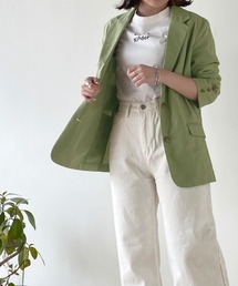 mimi toujours | ジャケット テーラード omom×mimi toujours(テーラードジャケット)