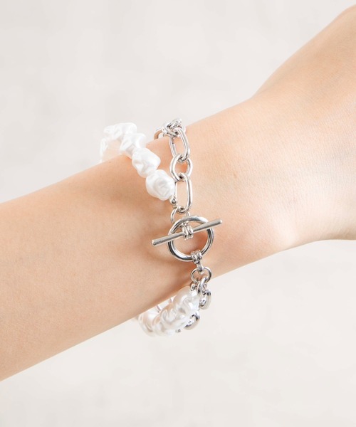 WEGO（ウィゴー）の「WEGO/ボリュームチェーンブレス（ブレスレット・レディース・その他1/その他3/その他4/その他2・FREE）」の4枚目の写真