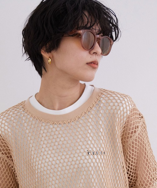 MADEMOISELLE ROPE'（マドモアゼル ロペ）の「ボスリントンUVカットサングラス（サングラス・レディース・ブラック/ダークブラウン・FREE）」の16枚目の写真