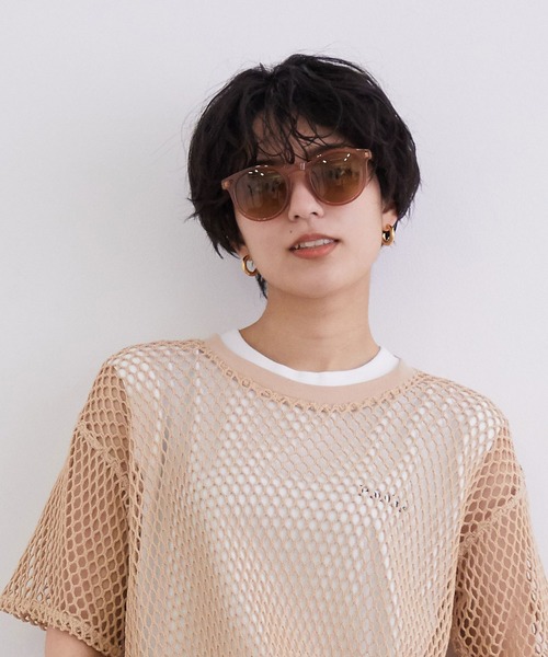 MADEMOISELLE ROPE'（マドモアゼル ロペ）の「ボスリントンUVカットサングラス（サングラス・レディース・ブラック/ダークブラウン・FREE）」の15枚目の写真