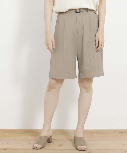 URBAN RESEARCH Sonny Label（アーバンリサーチサニーレーベル）の「ベルト付きショートパンツ（その他パンツ・レディース・ピンク系その他/ブラウン・FREE）」の2枚目の写真