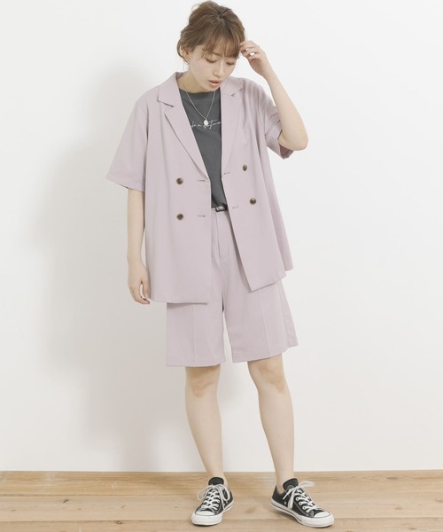 URBAN RESEARCH Sonny Label（アーバンリサーチサニーレーベル）の「ベルト付きショートパンツ（その他パンツ・レディース・ピンク系その他/ブラウン・FREE）」の4枚目の写真