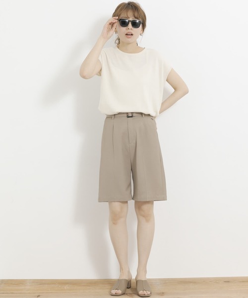 URBAN RESEARCH Sonny Label（アーバンリサーチサニーレーベル）の「ベルト付きショートパンツ（その他パンツ・レディース・ピンク系その他/ブラウン・FREE）」の6枚目の写真