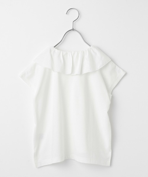 GLOBAL WORK（グローバルワーク）の「【キッズ】フリルカラープルオーバー半袖/948589（Tシャツ/カットソー・キッズ・ライトパープル/ホワイト系その他2・150cm/120cm/160cm/130cm/110cm/140cm/100cm）」の3枚目の写真