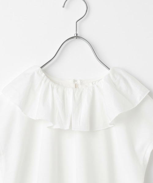 GLOBAL WORK（グローバルワーク）の「【キッズ】フリルカラープルオーバー半袖/948589（Tシャツ/カットソー・キッズ・ライトパープル/ホワイト系その他2・150cm/120cm/160cm/130cm/110cm/140cm/100cm）」の4枚目の写真