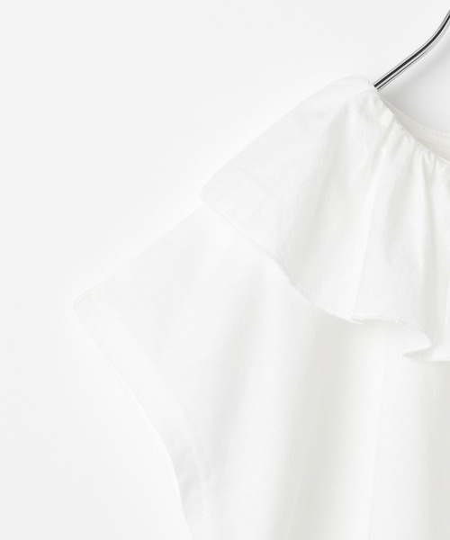 GLOBAL WORK（グローバルワーク）の「【キッズ】フリルカラープルオーバー半袖/948589（Tシャツ/カットソー・キッズ・ライトパープル/ホワイト系その他2・150cm/120cm/160cm/130cm/110cm/140cm/100cm）」の5枚目の写真