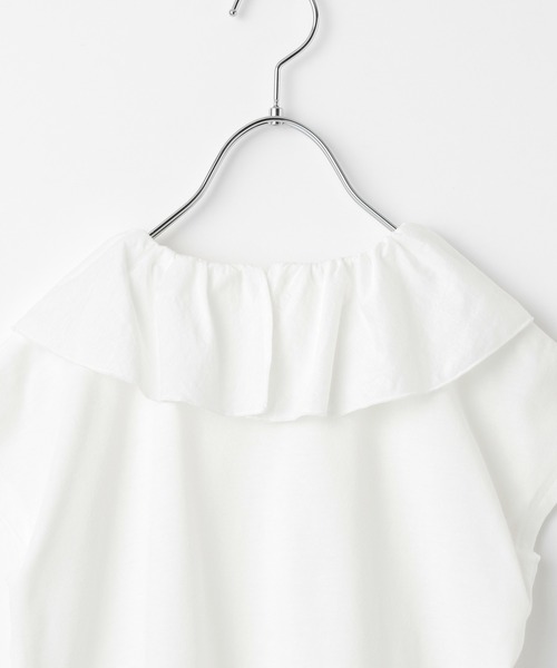 GLOBAL WORK（グローバルワーク）の「【キッズ】フリルカラープルオーバー半袖/948589（Tシャツ/カットソー・キッズ・ライトパープル/ホワイト系その他2・150cm/120cm/160cm/130cm/110cm/140cm/100cm）」の7枚目の写真