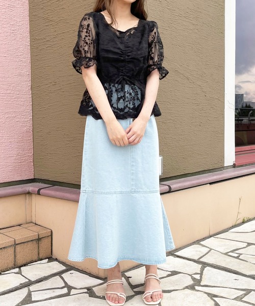 apres jour(アプレジュール)の「オーガンジーレースドロストブラウス【ZOZOTOWN限定アイテム】(シャツ/ブラウス・レディース・オフホワイト/ブラック/アイボリー・X-LARGE/フリー)」の22枚目の写真