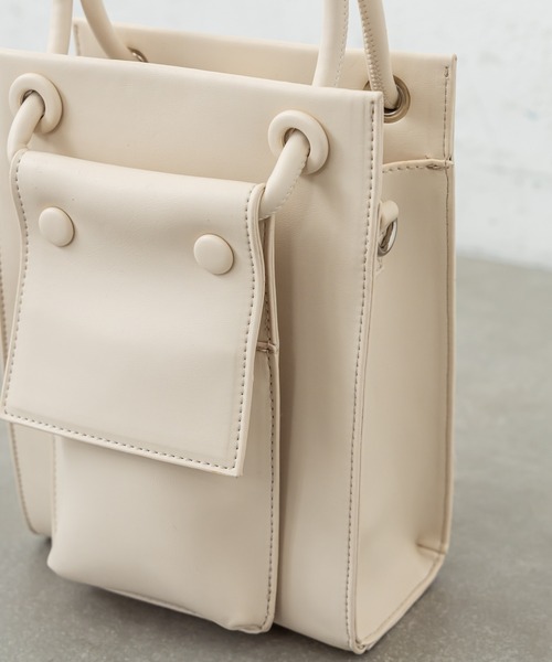 mystic(ミスティック)の「ポシェット付ミニBAG(ショルダーバッグ・レディース・イエロー/アイボリー・ONE SIZE)」の6枚目の写真