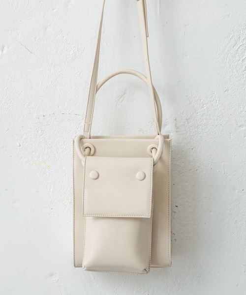 mystic(ミスティック)の「ポシェット付ミニBAG(ショルダーバッグ・レディース・イエロー/アイボリー・ONE SIZE)」の11枚目の写真