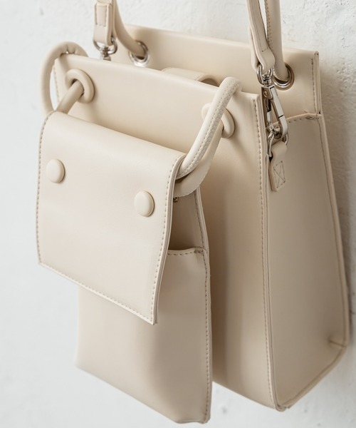 mystic(ミスティック)の「ポシェット付ミニBAG(ショルダーバッグ・レディース・イエロー/アイボリー・ONE SIZE)」の12枚目の写真