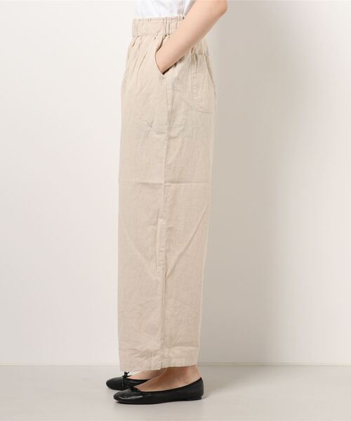 Samansa Mos2（サマンサ モスモス）の「綿麻ストレートパンツ（その他パンツ・レディース・グレー/ベージュ/チャコール・ﾌﾘ-）」の4枚目の写真