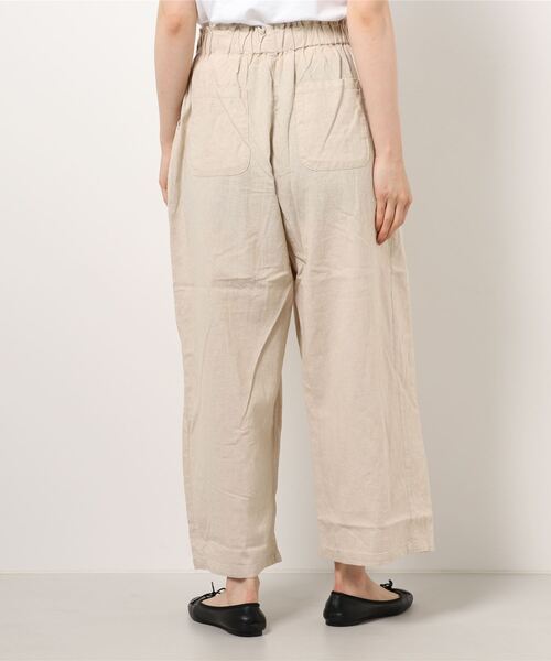 Samansa Mos2（サマンサ モスモス）の「綿麻ストレートパンツ（その他パンツ・レディース・グレー/ベージュ/チャコール・ﾌﾘ-）」の5枚目の写真
