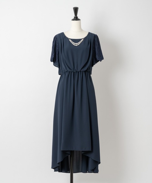 Rewde（ルゥデ）の「アクセサリー付イレヘムドレス（1R04-10055）（ドレス・レディース・ネイビー/オレンジ/ブルー/グリーン・M/L）」の21枚目の写真