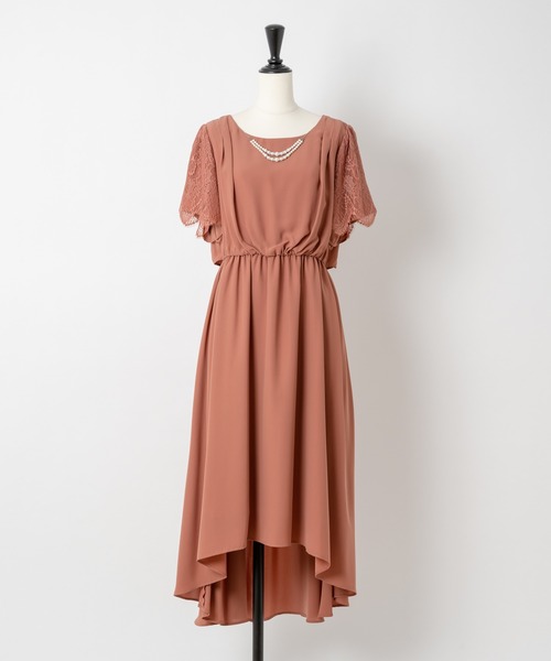 Rewde（ルゥデ）の「アクセサリー付イレヘムドレス（1R04-10055）（ドレス・レディース・ネイビー/オレンジ/ブルー/グリーン・M/L）」の22枚目の写真