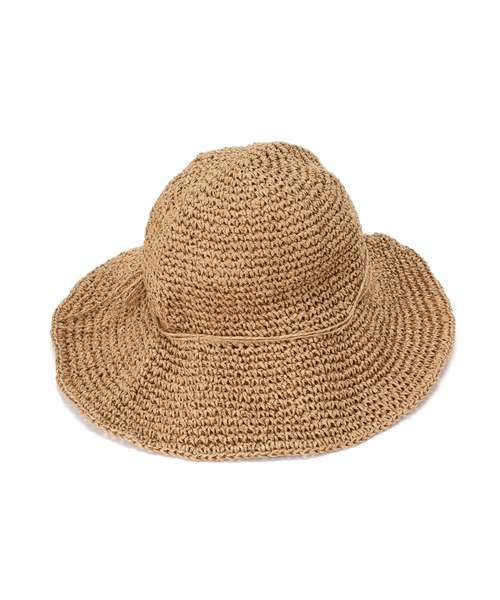 FREE'S MART（フリーズマート）の「クロシェハット（ハット・レディース・ベージュ/ブラウン・ﾌﾘ-）」の5枚目の写真