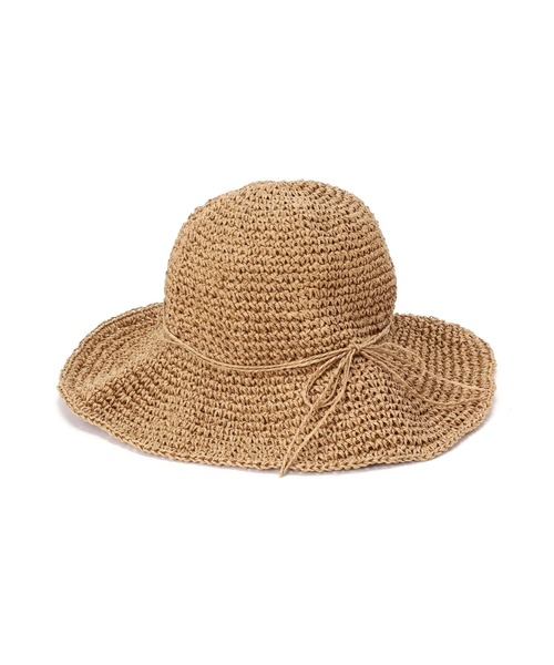 FREE'S MART（フリーズマート）の「クロシェハット（ハット・レディース・ベージュ/ブラウン・ﾌﾘ-）」の6枚目の写真