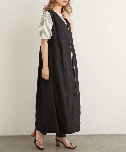 Lui's（ルイス）の「バイカラークリアー丸ヒールサンダル（サンダル・レディース・グリーン/キャメル・24.5/23.5）」の13枚目の写真