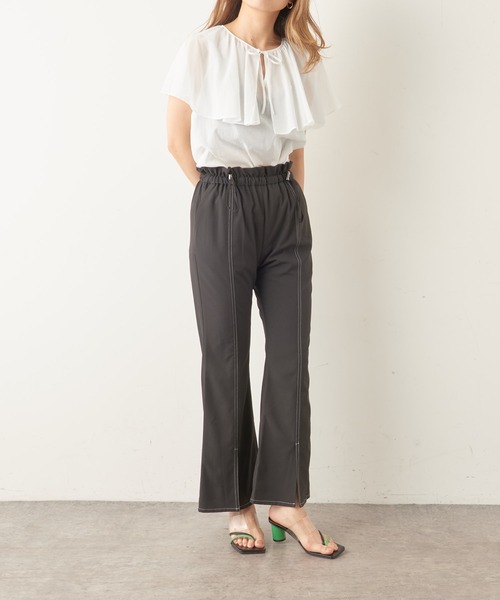 Lui's（ルイス）の「バイカラークリアー丸ヒールサンダル（サンダル・レディース・グリーン/キャメル・24.5/23.5）」の20枚目の写真