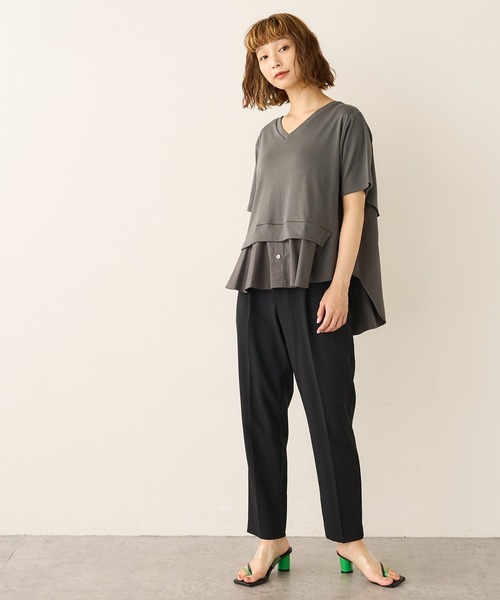 Lui's（ルイス）の「バイカラークリアー丸ヒールサンダル（サンダル・レディース・グリーン/キャメル・24.5/23.5）」の15枚目の写真