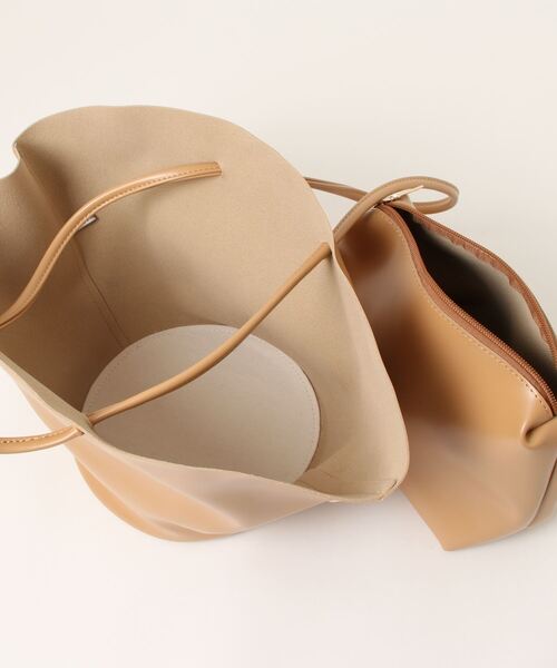 AMBIENT（アンビエント）の「ｽﾓｰﾙﾄｰﾄﾊﾞｯｸﾞ＆ﾎﾟｰﾁ（トートバッグ・レディース・ベージュ/アイボリー/ブラック・FREE）」の14枚目の写真