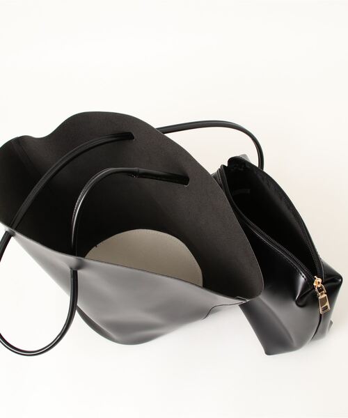 AMBIENT（アンビエント）の「ｽﾓｰﾙﾄｰﾄﾊﾞｯｸﾞ＆ﾎﾟｰﾁ（トートバッグ・レディース・ベージュ/アイボリー/ブラック・FREE）」の16枚目の写真