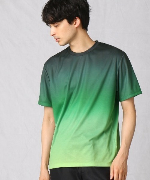 COMME CA MEN(コムサメン)の「グラデーションプリントTシャツ(Tシャツ/カットソー・メンズ・グリーン/ネイビー・LARGE/MEDIUM)」の1枚目の写真