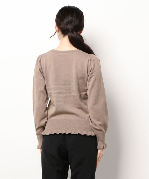 pairmanon（ペアマノン）の「【ママサイズ】 パフスリーブ長袖 ニットプルオーバー（ニット/セーター・レディース・ブラック/ミント/アイボリー/モカ・FREE）」の18枚目の写真