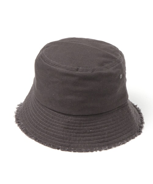 LAKOLE（ラコレ）の「コットンリネンフリンジバケットハット / 952113（ハット・レディース・ブラック/オフホワイト/ナチュラル・FREE）」の12枚目の写真