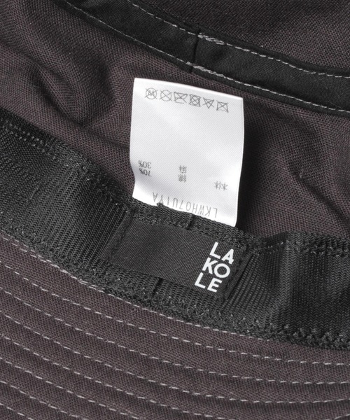 LAKOLE（ラコレ）の「コットンリネンフリンジバケットハット / 952113（ハット・レディース・ブラック/オフホワイト/ナチュラル・FREE）」の16枚目の写真