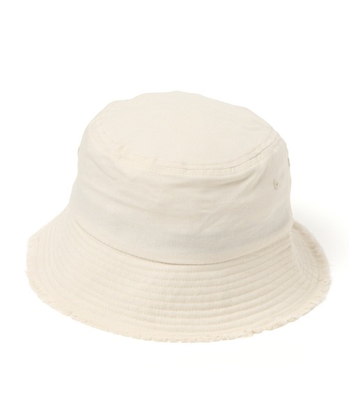 LAKOLE（ラコレ）の「コットンリネンフリンジバケットハット / 952113（ハット・レディース・ブラック/オフホワイト/ナチュラル・FREE）」の20枚目の写真