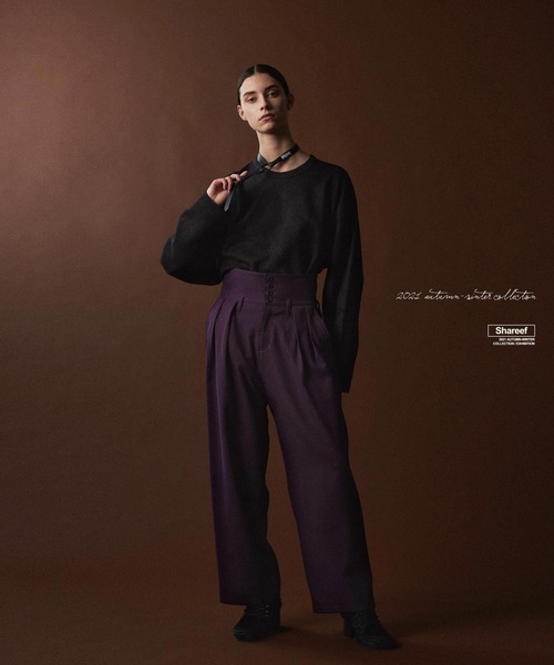 SHAREEF（シャリーフ）の「MIX BORDER JQ L/S PO（Tシャツ/カットソー・メンズ・ホワイト/ラベンダー/ブラック・2/3/1）」の20枚目の写真