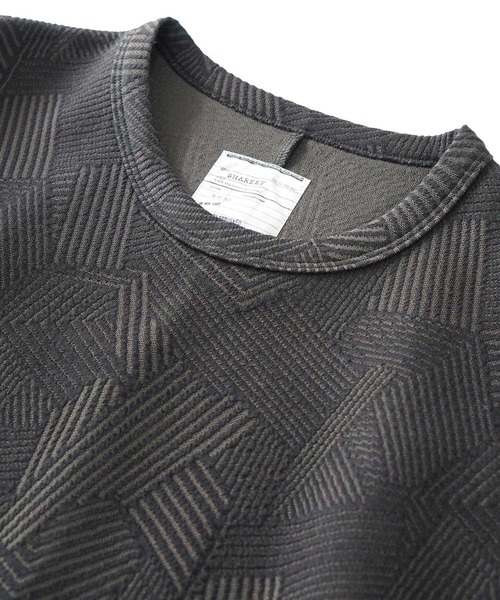 SHAREEF（シャリーフ）の「MIX BORDER JQ L/S PO（Tシャツ/カットソー・メンズ・ホワイト/ラベンダー/ブラック・2/3/1）」の6枚目の写真