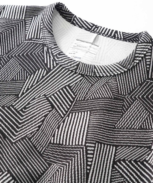 SHAREEF（シャリーフ）の「MIX BORDER JQ L/S PO（Tシャツ/カットソー・メンズ・ホワイト/ラベンダー/ブラック・2/3/1）」の12枚目の写真