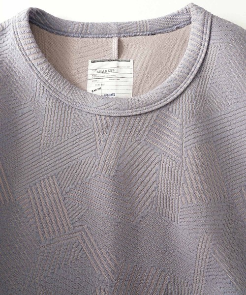 SHAREEF（シャリーフ）の「MIX BORDER JQ L/S PO（Tシャツ/カットソー・メンズ・ホワイト/ラベンダー/ブラック・2/3/1）」の16枚目の写真