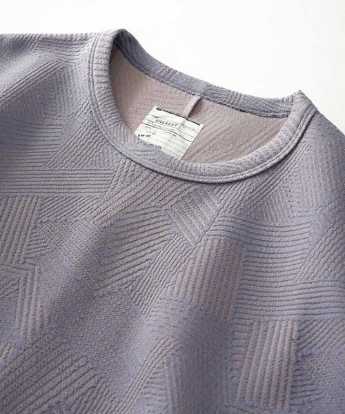 SHAREEF（シャリーフ）の「MIX BORDER JQ L/S PO（Tシャツ/カットソー・メンズ・ホワイト/ラベンダー/ブラック・2/3/1）」の17枚目の写真