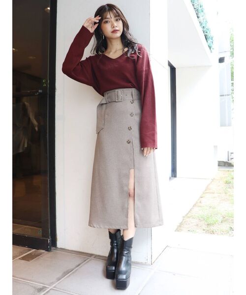 MURUA（ムルーア）の「ラウンドカーブミドルブーツ（ブーツ・レディース・ブラック/ブラウン・35/36/37）」の8枚目の写真