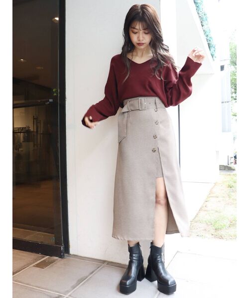 MURUA（ムルーア）の「ラウンドカーブミドルブーツ（ブーツ・レディース・ブラック/ブラウン・35/36/37）」の9枚目の写真