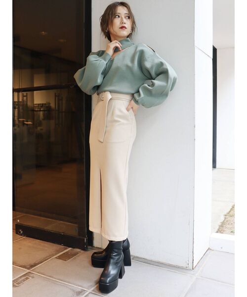 MURUA（ムルーア）の「ラウンドカーブミドルブーツ（ブーツ・レディース・ブラック/ブラウン・35/36/37）」の10枚目の写真