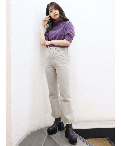 MURUA（ムルーア）の「ラウンドカーブミドルブーツ（ブーツ・レディース・ブラック/ブラウン・35/36/37）」の12枚目の写真