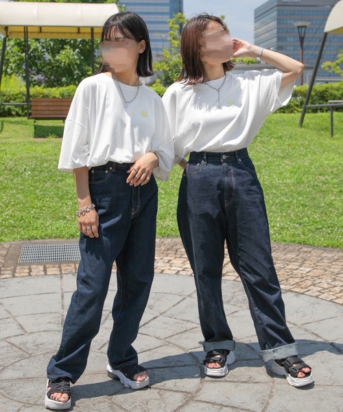 PairPair(ペアペア)の「バックプリントTシャツ(ユニセックス)(Tシャツ/カットソー・レディース・ネイビー/オフホワイト/スミクロ・FREE)」の12枚目の写真