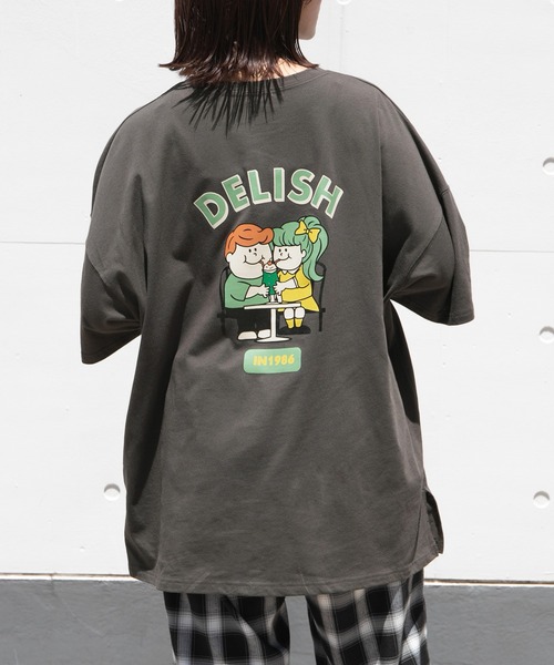 PairPair(ペアペア)の「バックプリントTシャツ(ユニセックス)(Tシャツ/カットソー・レディース・ネイビー/オフホワイト/スミクロ・FREE)」の8枚目の写真