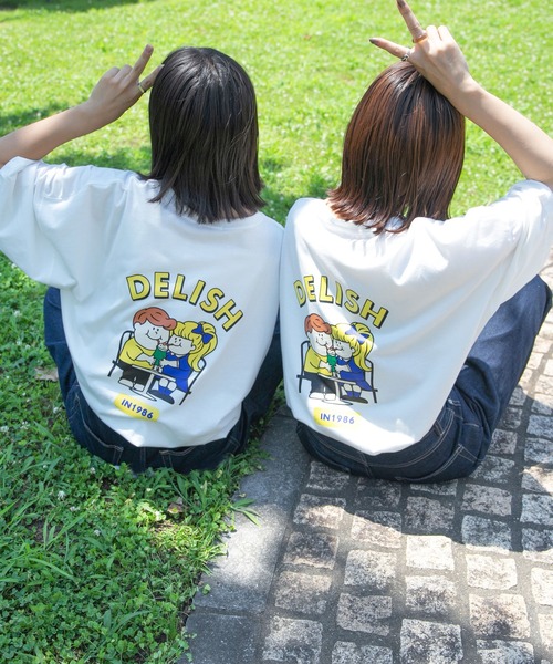 PairPair(ペアペア)の「バックプリントTシャツ(ユニセックス)(Tシャツ/カットソー・レディース・ネイビー/オフホワイト/スミクロ・FREE)」の5枚目の写真
