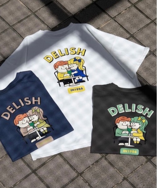 PairPair(ペアペア)の「バックプリントTシャツ(ユニセックス)(Tシャツ/カットソー・レディース・ネイビー/オフホワイト/スミクロ・FREE)」の4枚目の写真