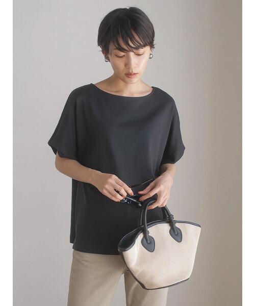 AMERICAN HOLIC（アメリカンホリック）の「デザインスリーブカットプルオーバー（Tシャツ/カットソー・レディース・ダークネイビー/キャメル・L/M）」の12枚目の写真