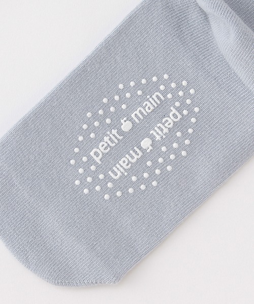 petit main（プティマイン）の「箔pt／シャーリング2Pクルーソックス（ソックス/靴下・キッズ・ブルーグレー/アイボリー/ライトピンク・L/M/SS/S）」の7枚目の写真