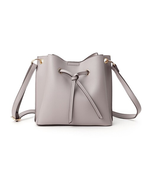 DRESKIP（ドレスキップ）の「◆結びモチーフ仕切りショルダー（ショルダーバッグ・レディース・ブラック/ベージュ/グレー・00）」の6枚目の写真