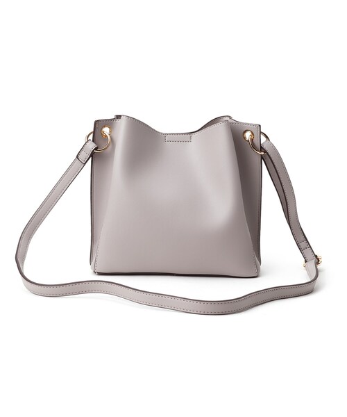 DRESKIP（ドレスキップ）の「◆結びモチーフ仕切りショルダー（ショルダーバッグ・レディース・ブラック/ベージュ/グレー・00）」の10枚目の写真