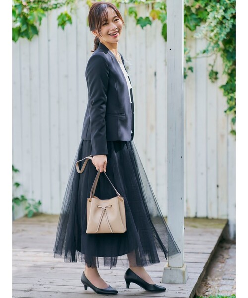 DRESKIP（ドレスキップ）の「◆結びモチーフ仕切りショルダー（ショルダーバッグ・レディース・ブラック/ベージュ/グレー・00）」の13枚目の写真