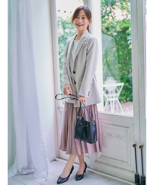 DRESKIP（ドレスキップ）の「◆結びモチーフ仕切りショルダー（ショルダーバッグ・レディース・ブラック/ベージュ/グレー・00）」の17枚目の写真